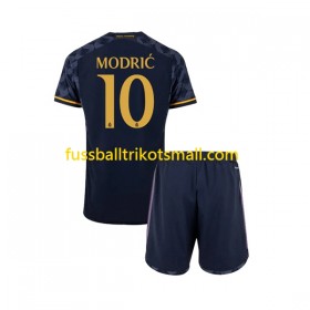 Fußballtrikots Real Madrid Luka Modrić 10 Kinder 2023-2024 Kurzarm Auswärts-trikot kaufen